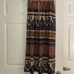 PacSun LA Hearts Boho Print Maxi Skirt Size Small
